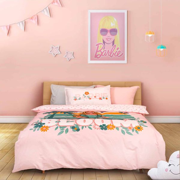 מצעי ילדים ברבי Barbie Bloom מצעי ילדים ברבי Barbie Bloom